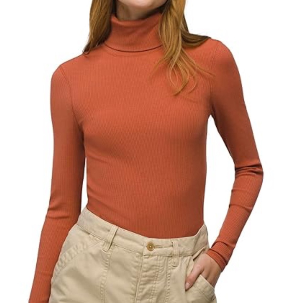 Madewell Rust Ribbed Knit Sweater
